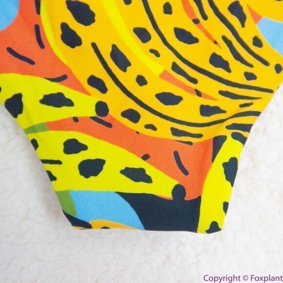 NEW It’s Now Cool square top string bottom bikini in bananas, M - Picture 16 of 16